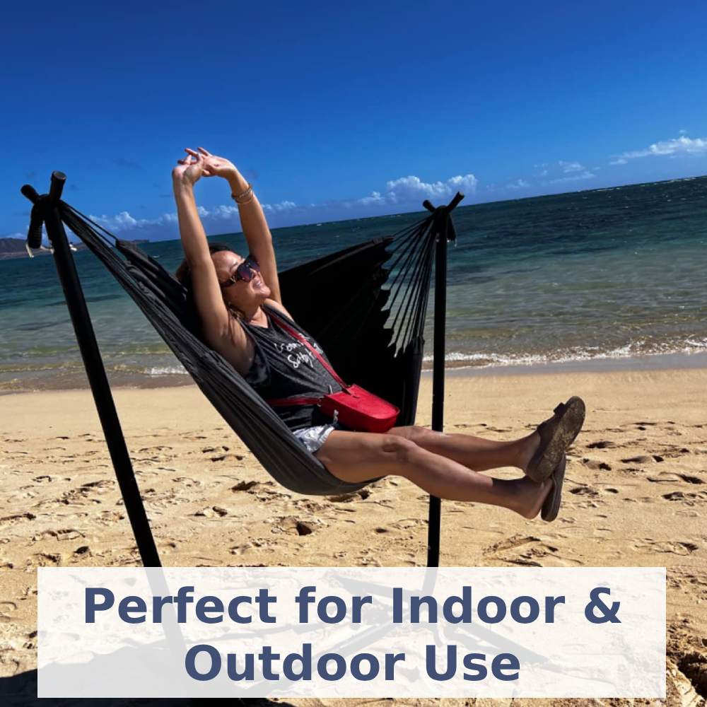 Portable Hammock and Stand (Beige)